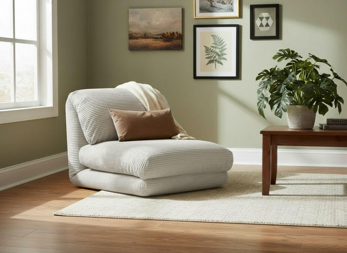 SCHLAFSESSEL Cord Beige    - Beige, Design, Textil/Metall (82/58/78cm) - Livetastic