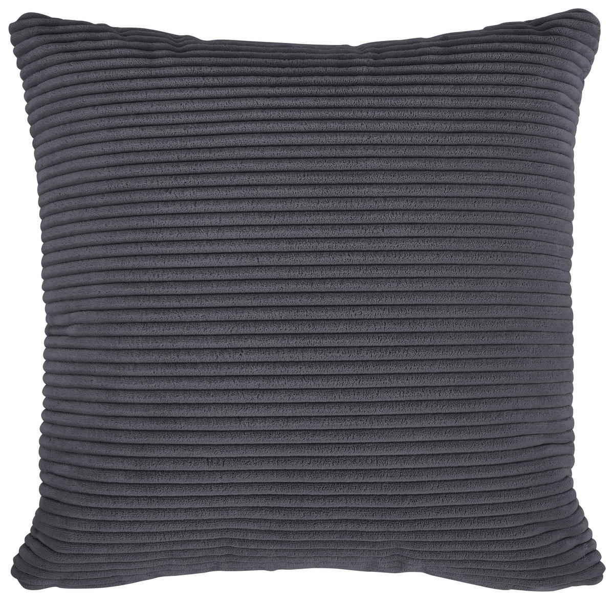 ECKSOFA in Cord Graphitfarben  - Schwarz/Graphitfarben, Design, Kunststoff/Textil (196/303cm) - Livetastic