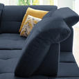 ECKSOFA in Chenille Dunkelblau  310/240 cm  - Schwarz/Dunkelblau, Design, Textil/Metall (310/240cm) - Xora