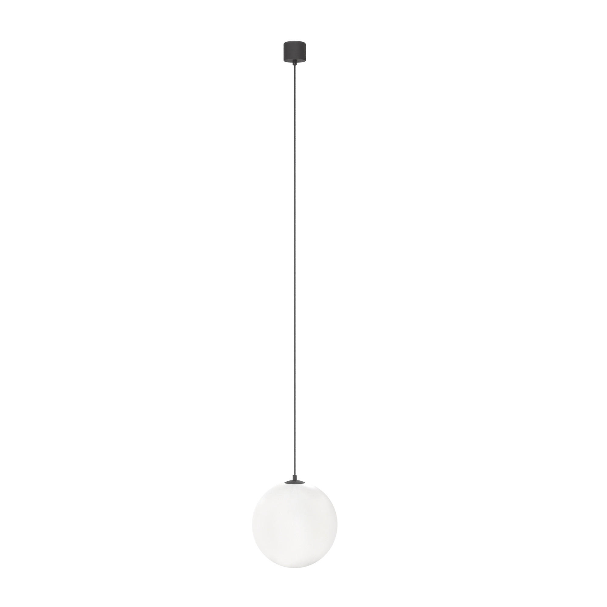 PENDELLEUCHTE 20/20 cm  - Schwarz/Weiß, Trend, Glas/Kunststoff (20/20cm) - MAYTONI