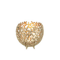 KERZENHALTER - Goldfarben, Basics, Metall (20/20/18cm)