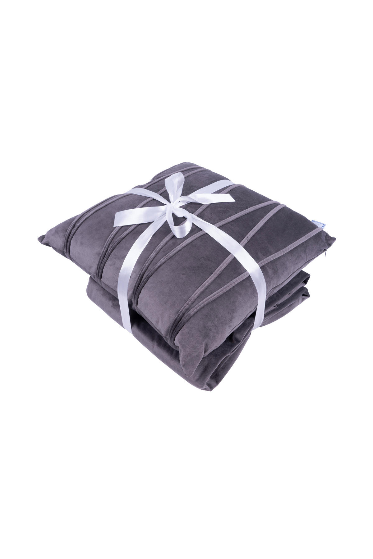 MĚKKÁ PŘIKRÝVKA A POLŠTÁŘ, polyester,  - barvy grafitu, Konvenční, textil (130/170/1,7cm)