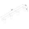 DECKENLEUCHTE    85/15/10,5 cm  - Nickelfarben, Trend, Metall (85/15/10,5cm) - Novel