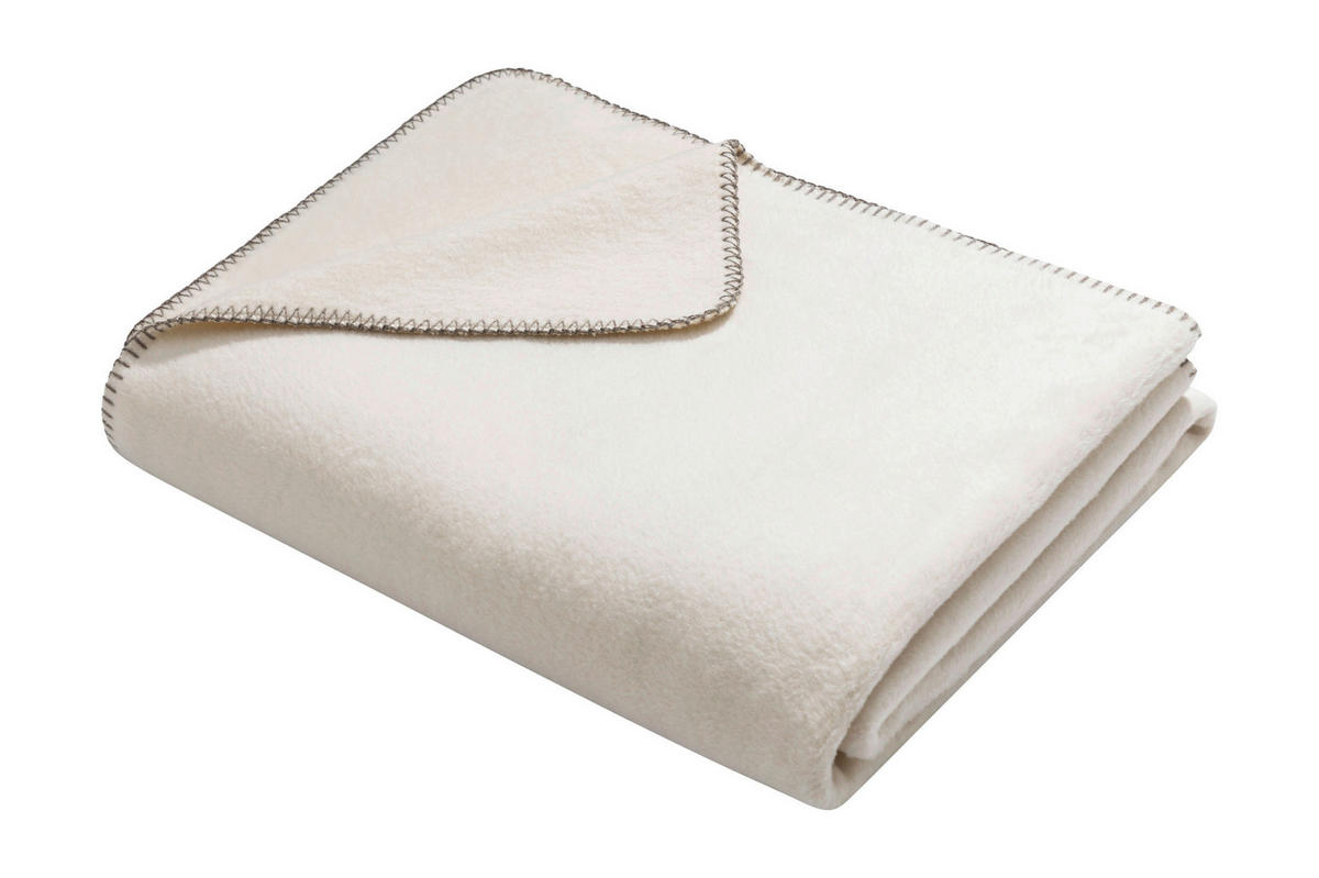 DECKE 150/200 cm  - Perlmutt, Basics, Textil (150/200cm) - David Fussenegger