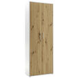 AKTENSCHRANK Eiche Artisan  - Eiche Artisan, MODERN, Holzwerkstoff (80/216/35cm) - Carryhome