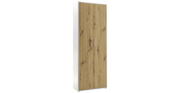 AKTENSCHRANK Eiche Artisan - Eiche Artisan, MODERN, Holzwerkstoff (80/216/35cm) - Carryhome