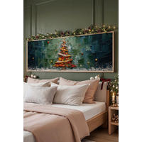 LEINWANDBILD Multicolor 120/50 cm  - Beige/Multicolor, Basics, Holz (120/50cm) - X-Mas