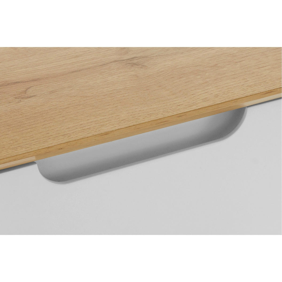 SCHUHSCHRANK Weiß, Eiche Wotan  - Eiche Wotan/Weiß, Design, Holzwerkstoff (60/125/24cm) - Livetastic