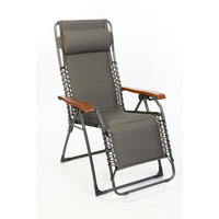 GARTEN-RELAXSESSEL 67/120/70 cm  - Anthrazit/Dunkelbraun, Basics, Holz/Textil (67/120/70cm)