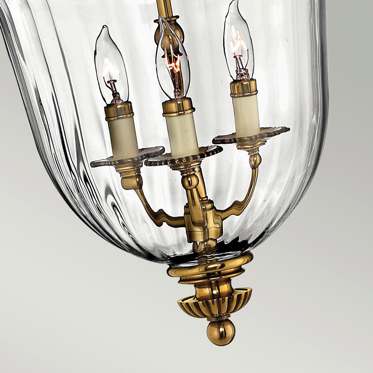 HÄNGELEUCHTE 53.9/66 cm    - Messingfarben, Konventionell, Glas/Metall (53.9/66cm) - Elstead Lighting