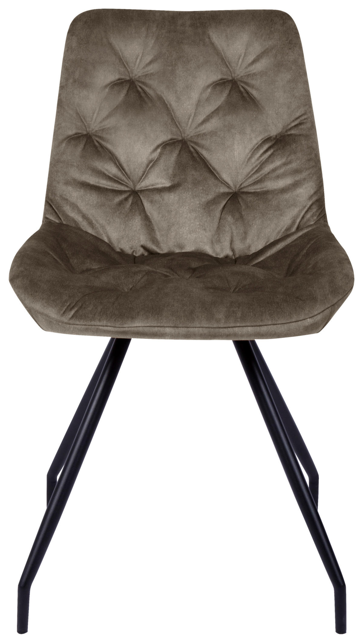 ŽIDLE, černá, šedohnědá - černá/šedohnědá, Design, kov/textil (51/88/66cm) - Novel