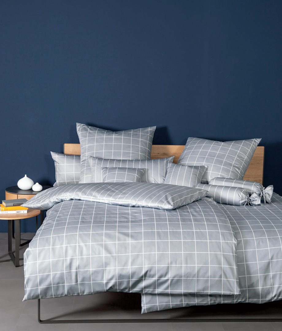 KISSENHÜLLE Giulietta 40/80 cm  - Platinfarben, Design, Textil (40/80cm) - Janine