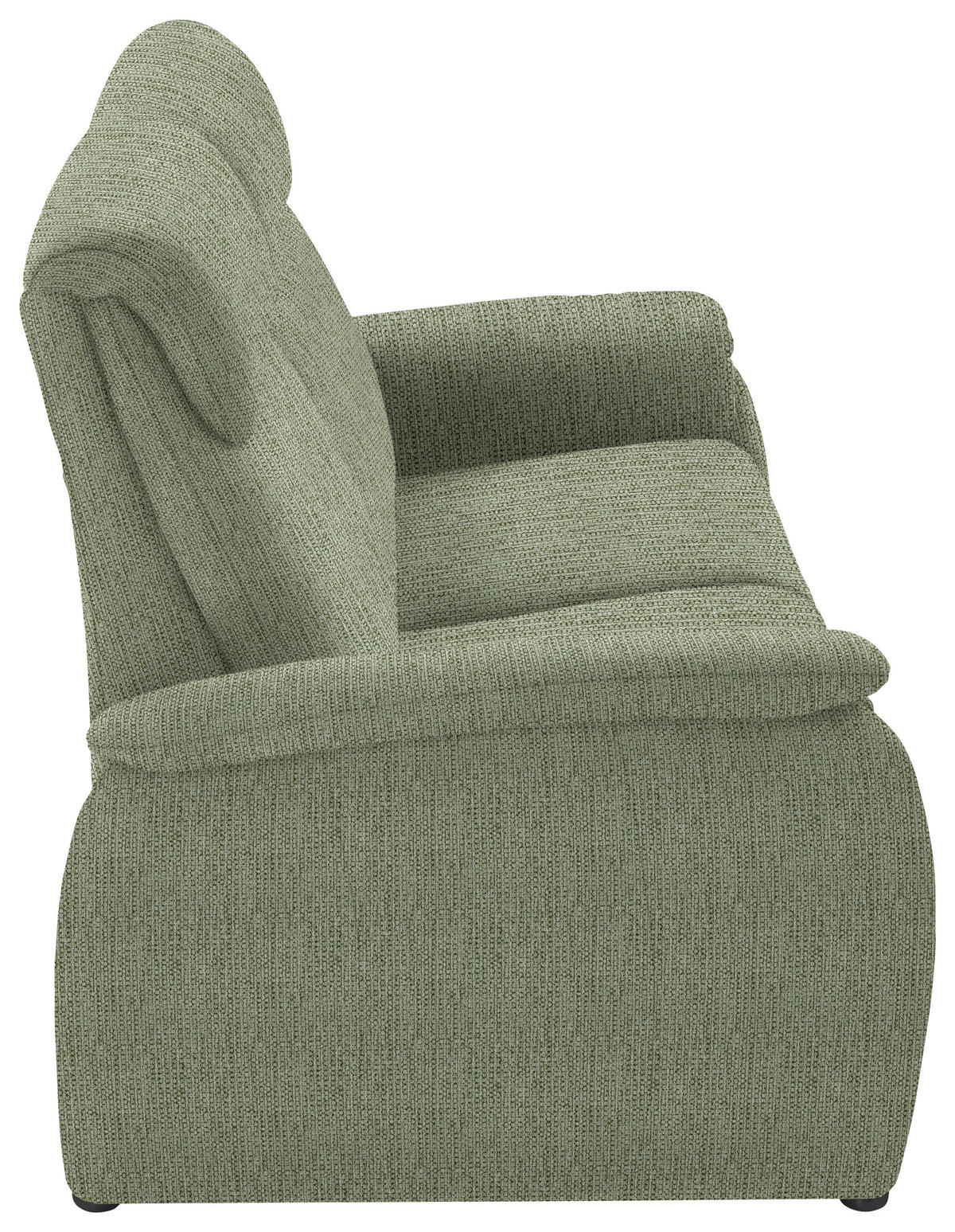 2,5-SITZER in Flachgewebe Olivgrün  - Schwarz/Olivgrün, KONVENTIONELL, Textil/Metall (178/107/97cm) - Pure Home Comfort