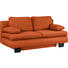 SCHLAFSOFA Orange - Wengefarben/Orange, KONVENTIONELL, Holz/Textil (203/94/100cm) - NOVEL