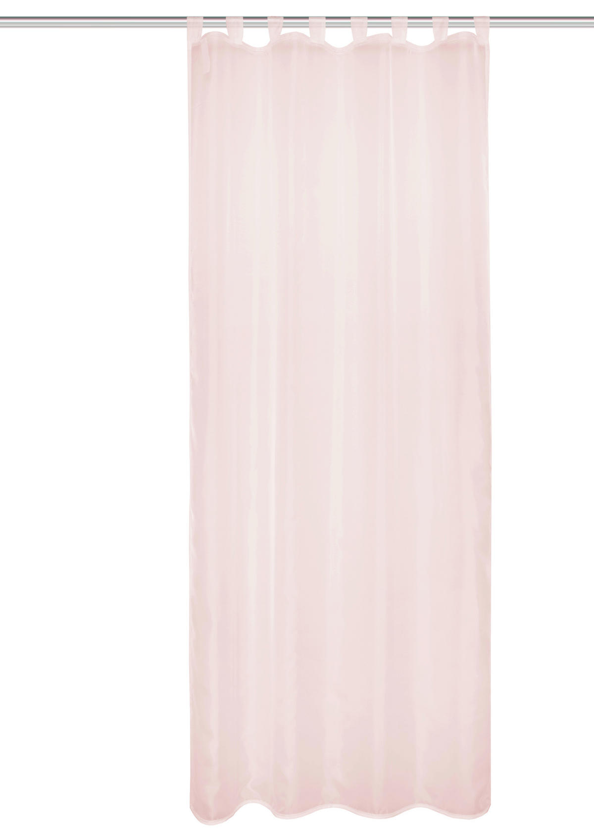 SCHLAUFENSCHAL  transparent   135/245 cm  - Rosa, Basics, Textil (135/245cm)