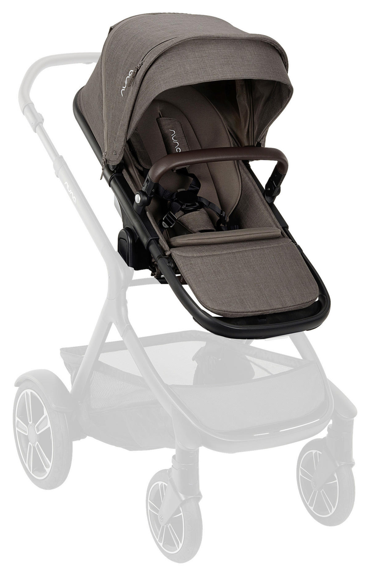 GESCHWISTERSITZ - Graubraun/Schwarz, Basics, Kunststoff (26/91/22cm) - Nuna