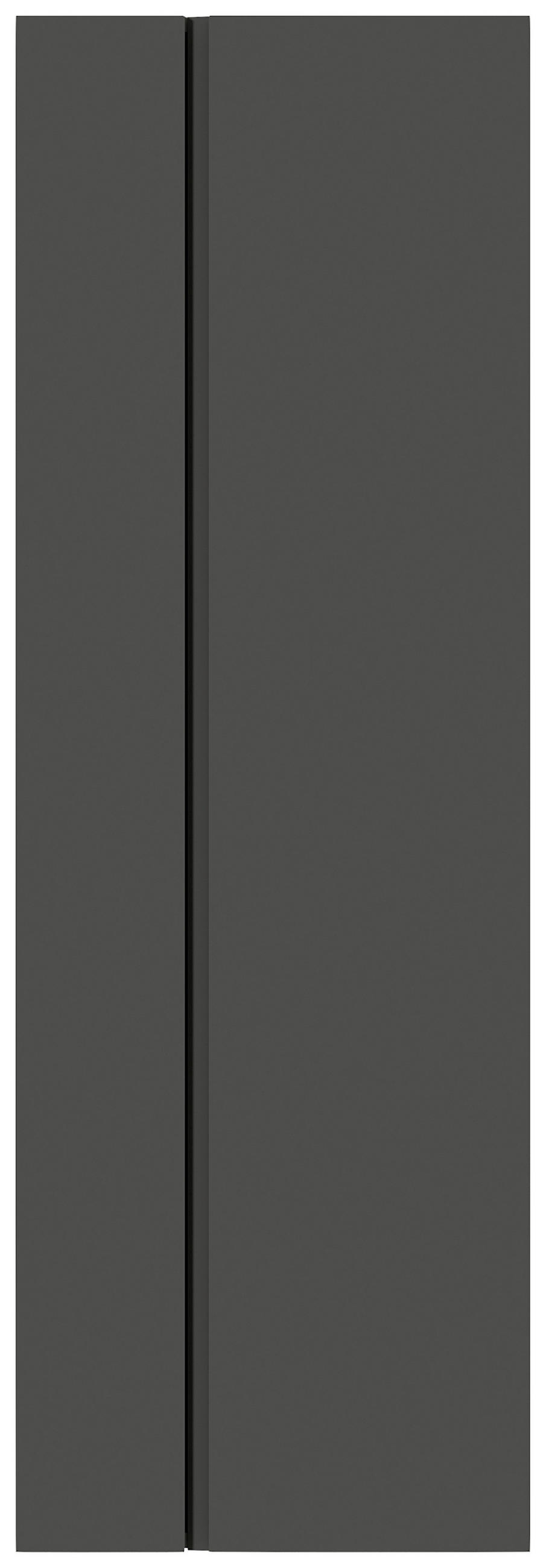 GARDEROBENSCHRANK Gardasee  in 60/179/33 cm  - Anthrazit, Design, Holzwerkstoff (60/179/33cm) - Moderano