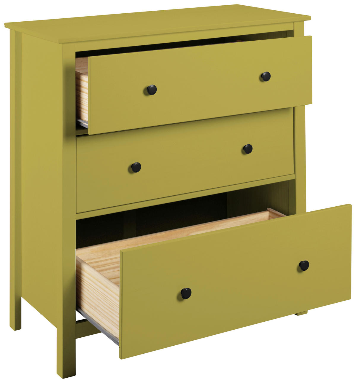 KOMODA   85/96/40 cm   zelena  - zelena/crna, Design, metal/drvo (85/96/40cm)