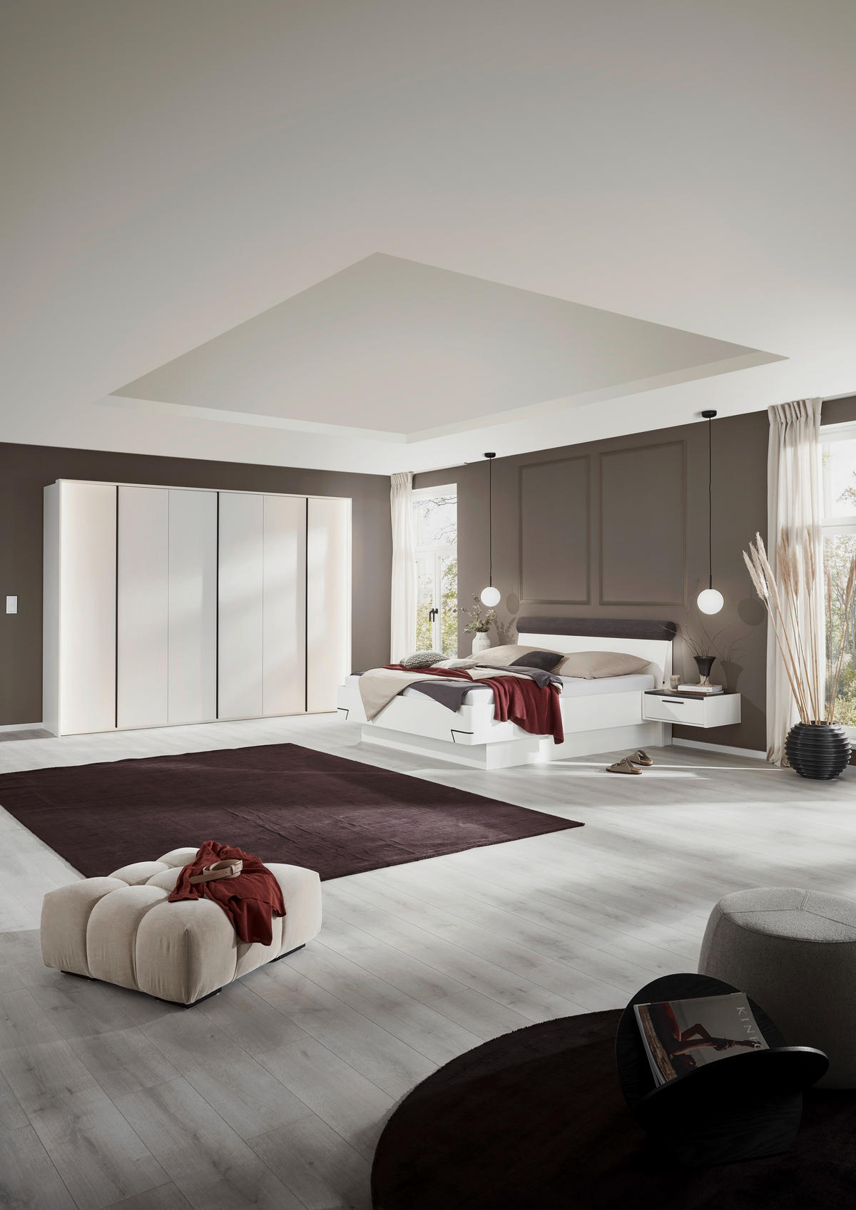 BETTANLAGE - Anthrazit/Weiß, KONVENTIONELL (180/200cm) - Dieter Knoll