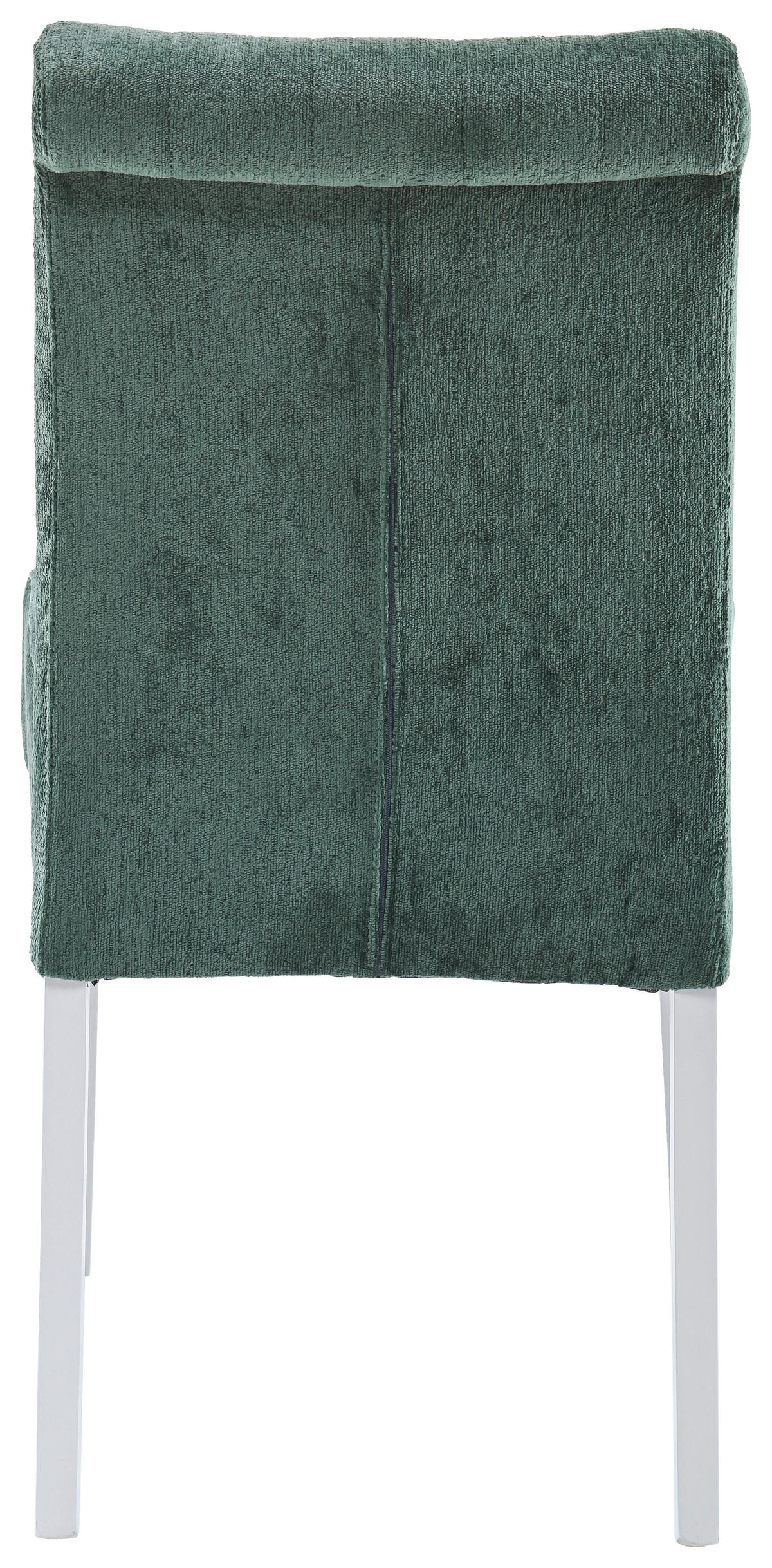 STUHL Chenille Grün Buche massiv  - Weiß/Grün, KONVENTIONELL, Holz/Textil (46,5/91/65cm) - Cantus