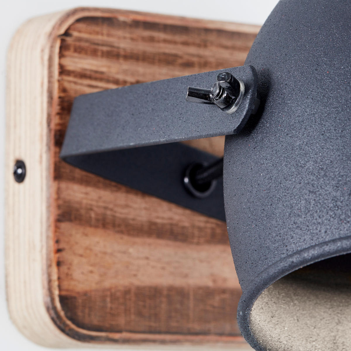 STRAHLER - Hellbraun/Schwarz, Natur, Holz/Metall (13/12cm) - Brilliant