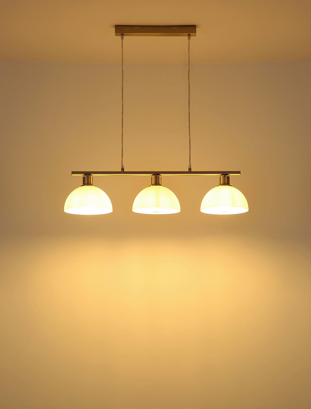 HÄNGELEUCHTE 77/20/120 cm  - Opal/Schwarz, Design, Glas/Kunststoff (77/20/120cm) - Globo