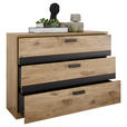 SIDEBOARD  120/88,6/38 cm 3 Schublade(n)  - Eichefarben/Graphitfarben, Design, Holzwerkstoff/Metall (120/88,6/38cm) - Xora