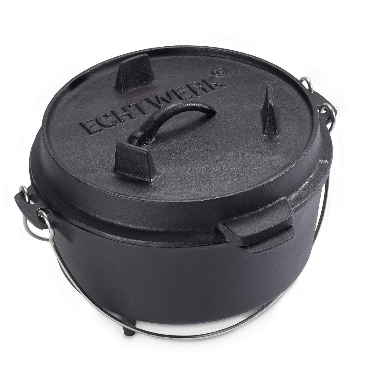 DUTCH-OVEN-SET  Schwarz  - Schwarz, Trend, Metall (25,4/19cm) - Echtwerk