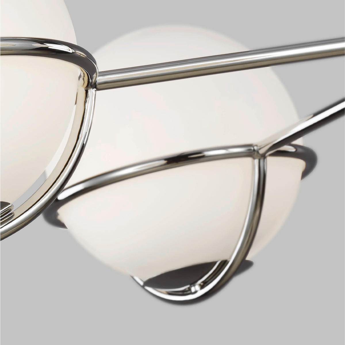 KRONLEUCHTER 81.3/61.1 cm    - Nickelfarben, Basics, Glas/Metall (81.3/61.1cm) - Elstead Lighting
