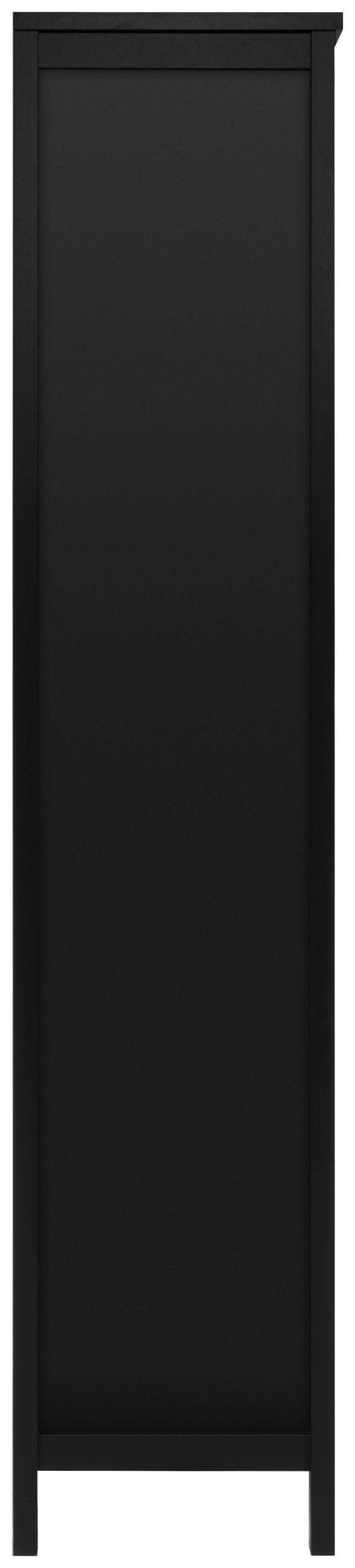 MEHRZWECKSCHRANK 80/187/40 cm  in Schwarz  - Messingfarben/Schwarz, Trend, Holzwerkstoff/Metall (80/187/40cm) - MID.YOU