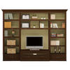 WOHNWAND UrbanClass 2-teilig  in Creme, Nussbaumfarben  311/238,5/52-46,5 cm  - Nussbaumfarben/Creme, LIFESTYLE, Holz/Metall (311/238,5/52-46,5cm) - Livetastic