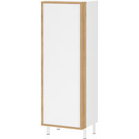 MIDISCHRANK 39/120/35 cm  - Eichefarben/Weiß, MODERN, Holzwerkstoff/Metall (39/120/35cm) - Germania