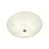TAKLAMPA  - vit/aluminiumfärg, Klassisk, metall/glas (42/14/42cm)