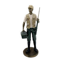 SZOBOR - többszínű/aranyszínű, Basics, műanyag (26/9/10cm)