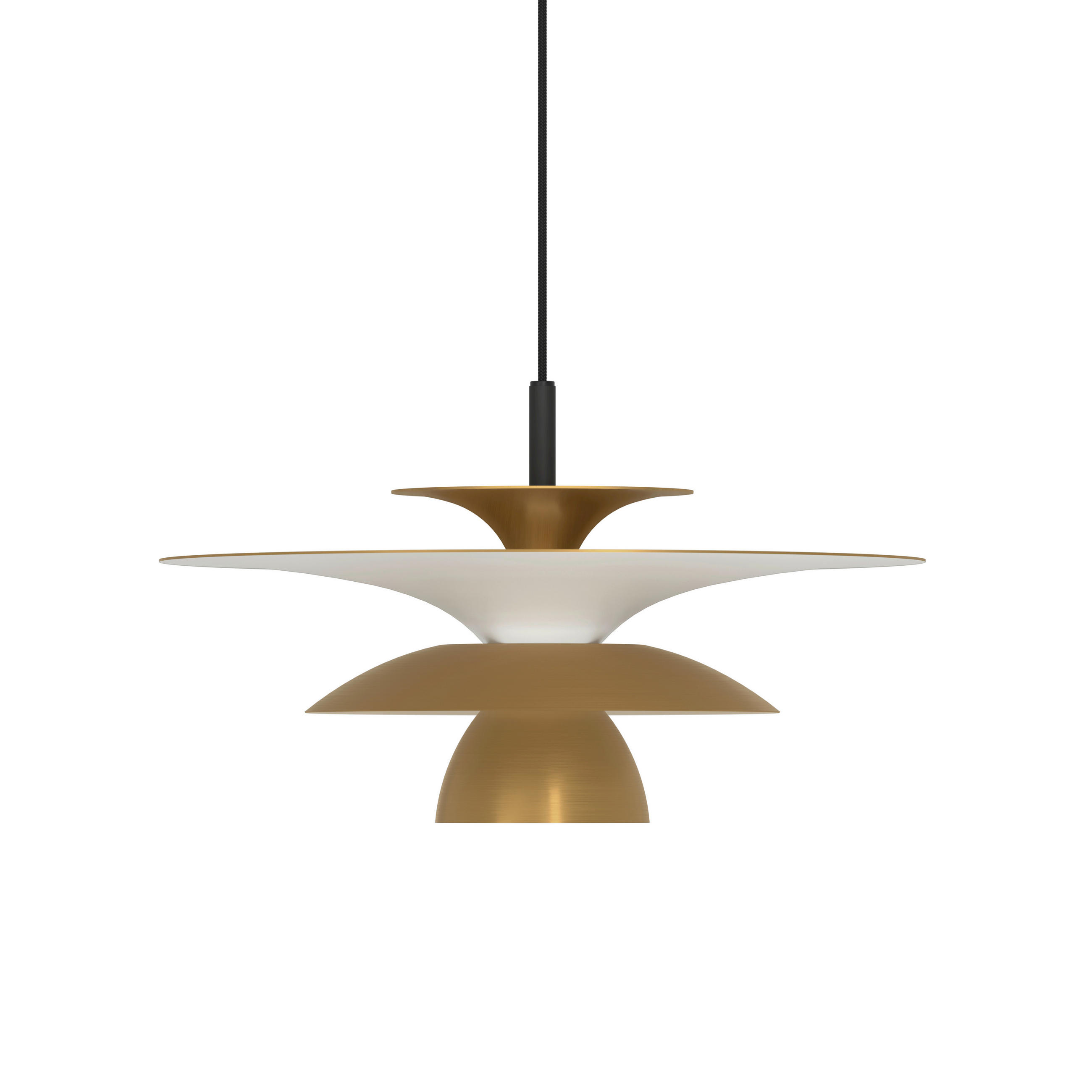 HÄNGLAMPA Picasso 38/16,5 cm  - mässingsfärgad, Design, metall (38/16,5cm) - Belid