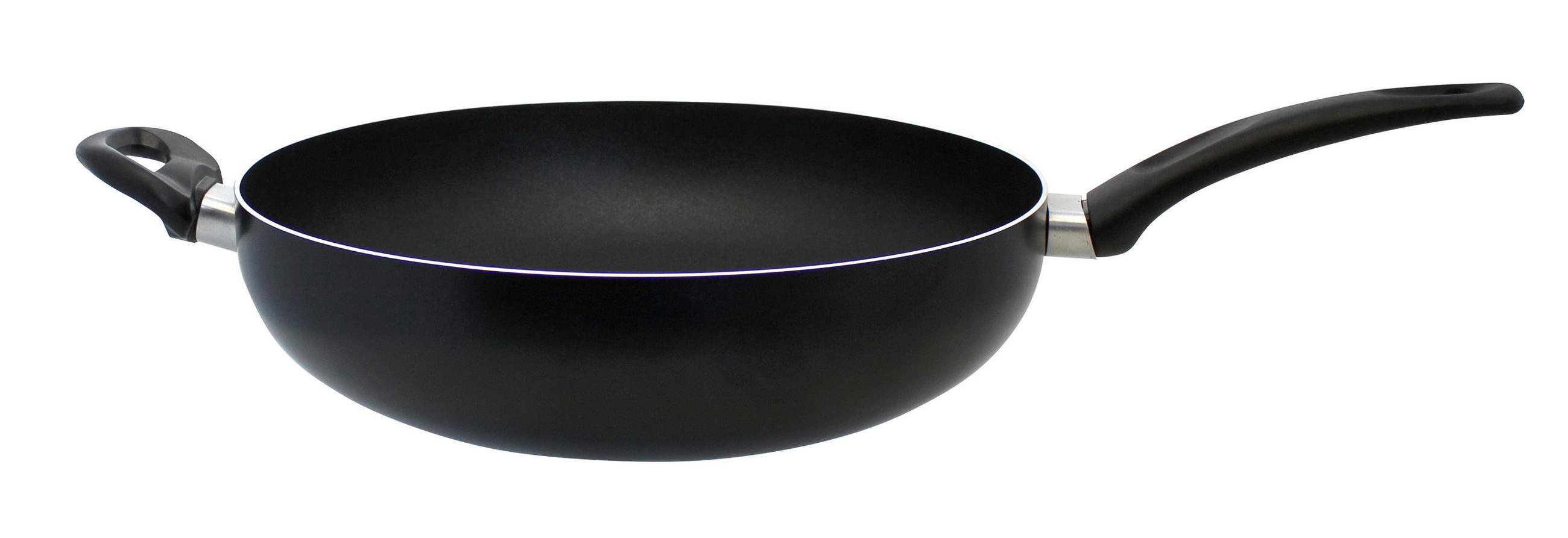 WOKPFANNE 32 cm cm  - Schwarz, Basics, Metall (32 cmcm) - ELO