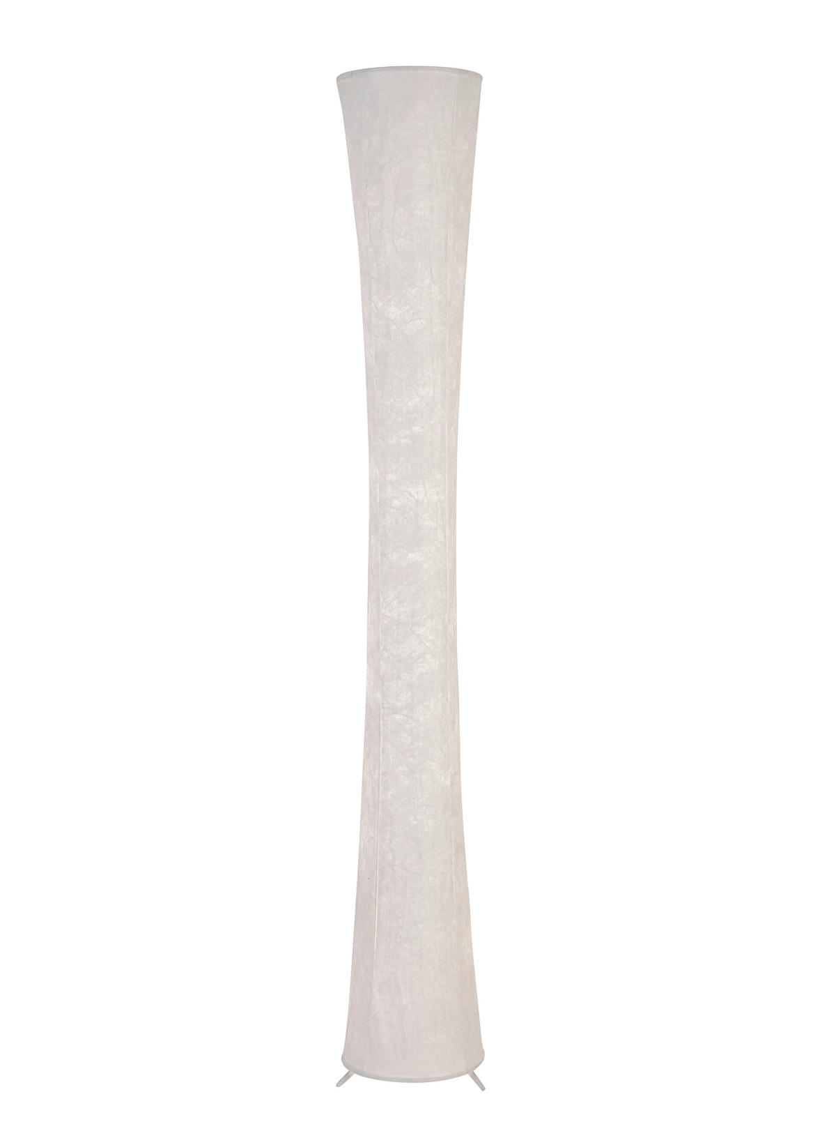 STOJACIA LED LAMPA, 23/158 cm  - biela, Basics, kov/textil (23/158cm) - Novel