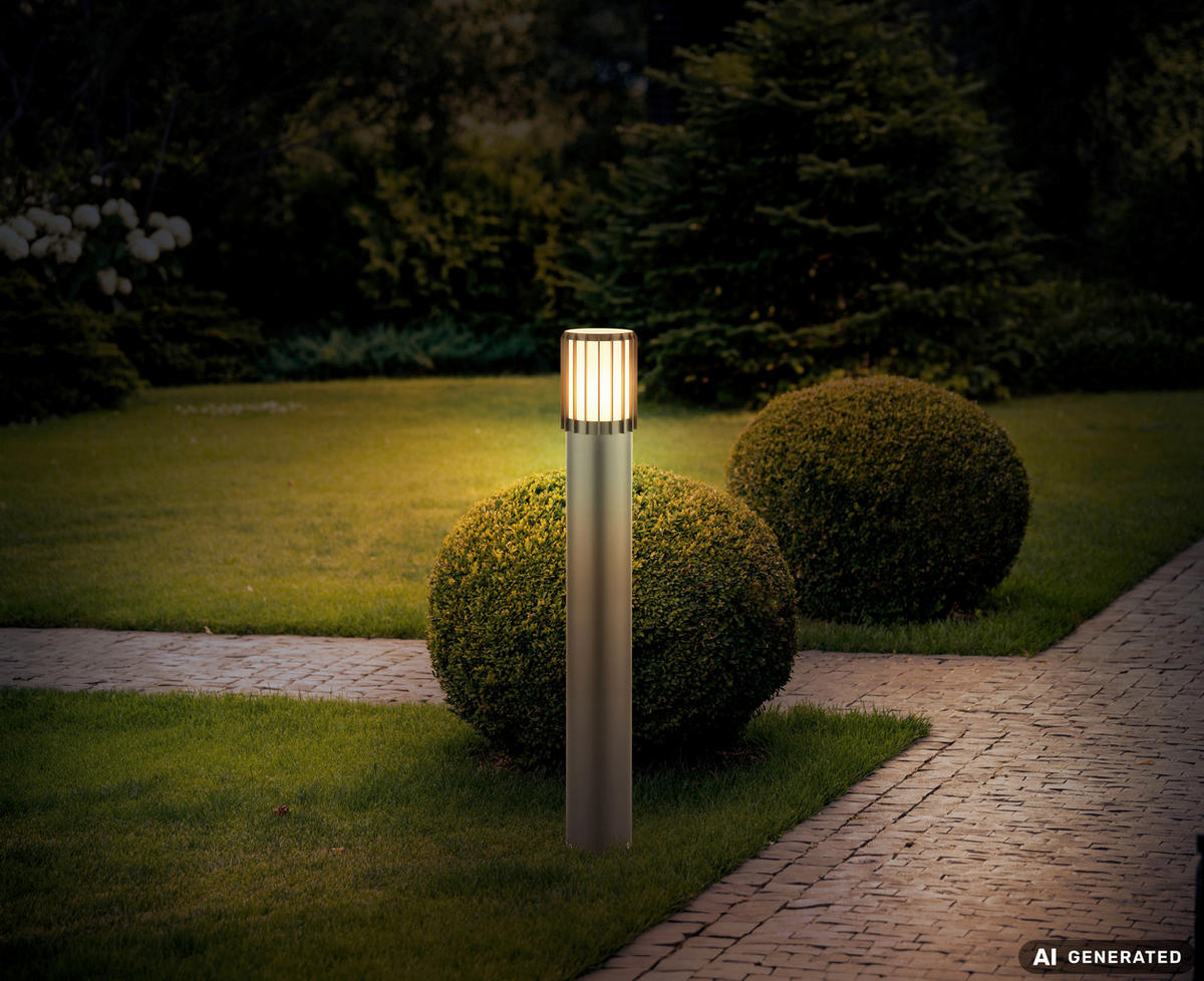 WEGELEUCHTE Mervin 9/100 cm  - Anthrazit/Opal, Design, Kunststoff/Metall (9/100cm) - Globo