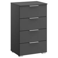 NACHTKÄSTCHEN 47/81/42 cm  in Grau  - Alufarben/Grau, Modern, Holzwerkstoff (47/81/42cm) - Rauch Möbel