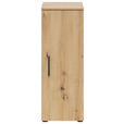 MEHRZWECKSCHRANK 30/83/40 cm  - Schwarz/Eiche Artisan, MODERN, Holzwerkstoff/Kunststoff (30/83/40cm) - Carryhome