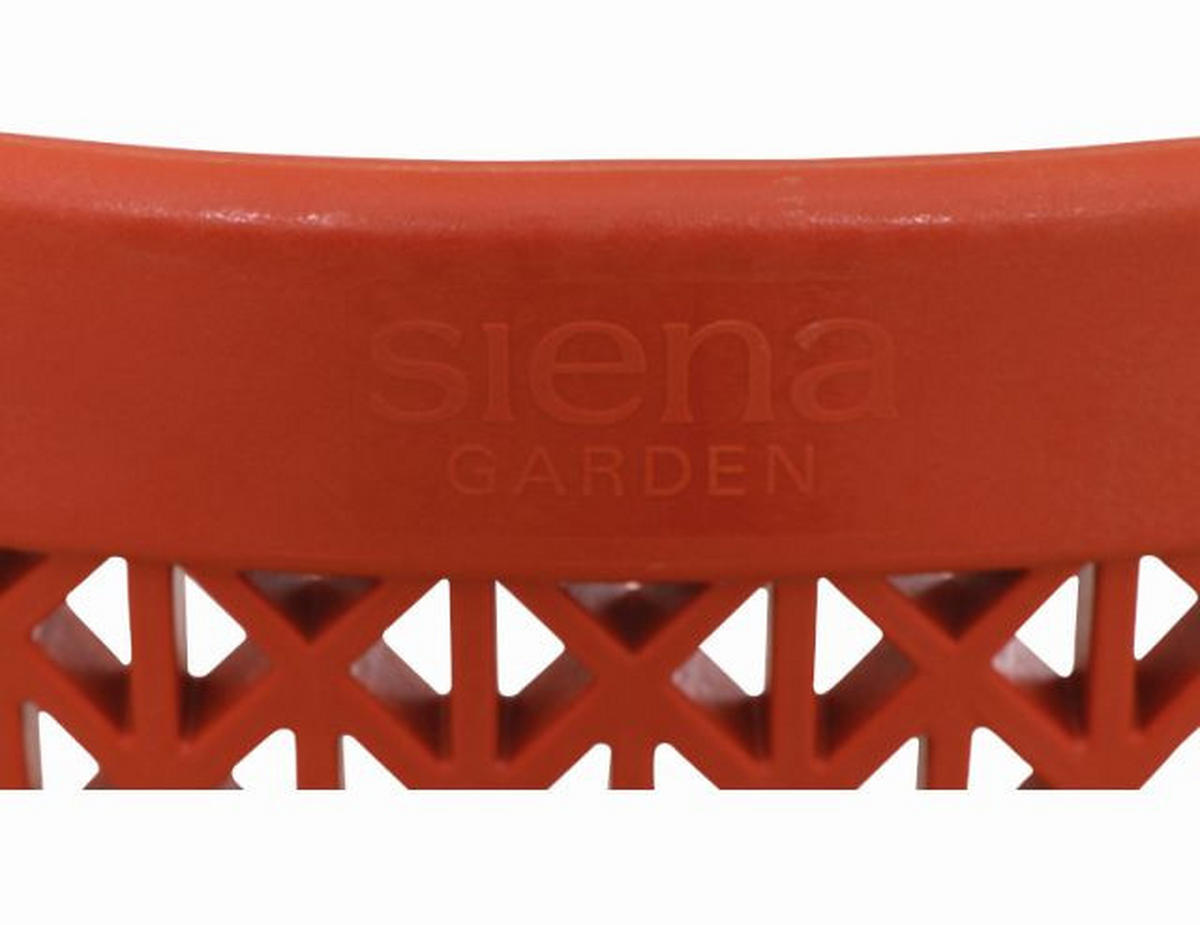 GARTENSTUHL-SET Rot  - Rot, Basics, Kunststoff (60/81/50cm) - Siena Garden
