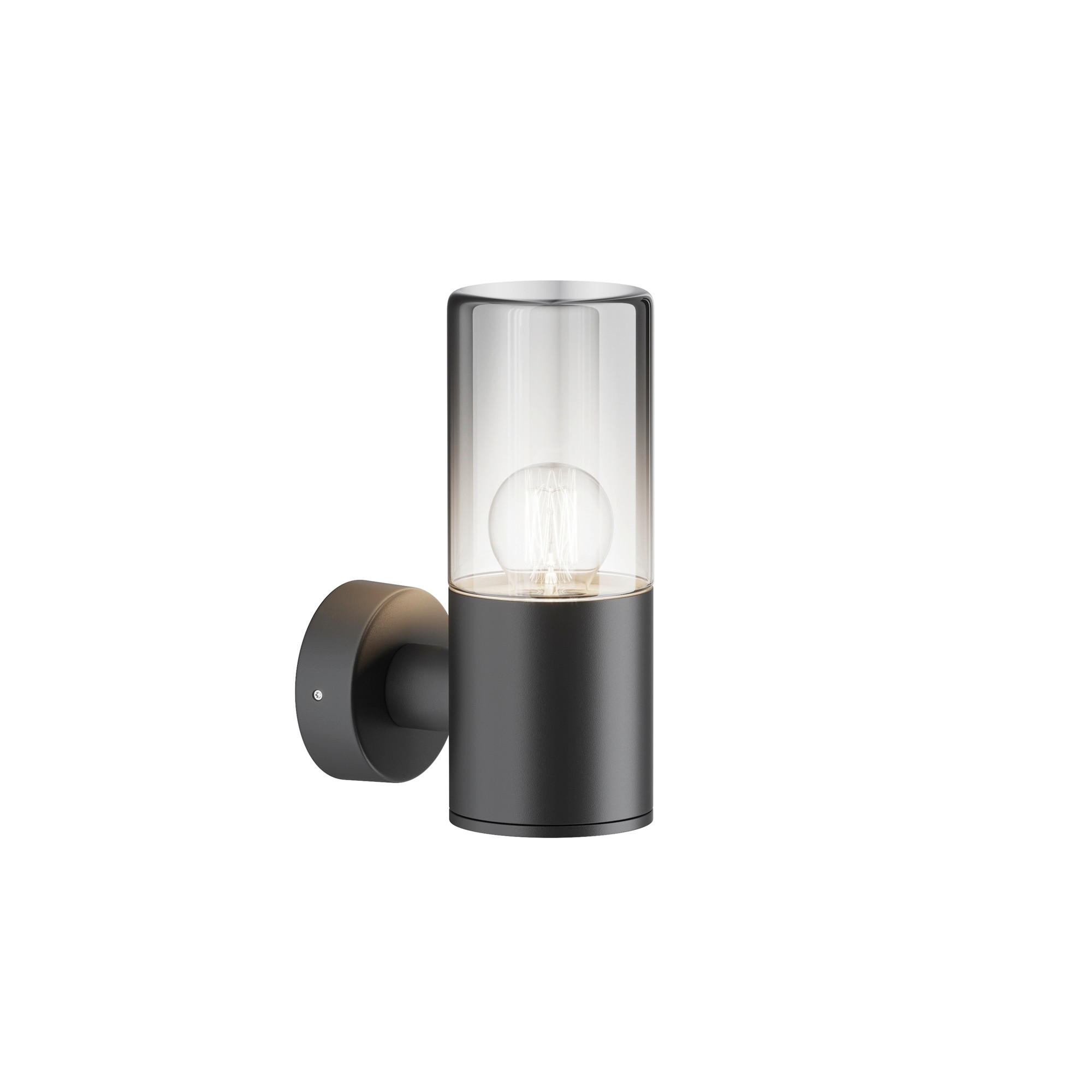AUSSENWANDLEUCHTE Outdoor 8/21 cm  - Dunkelgrau, Design, Glas/Metall (8/21cm) - MAYTONI