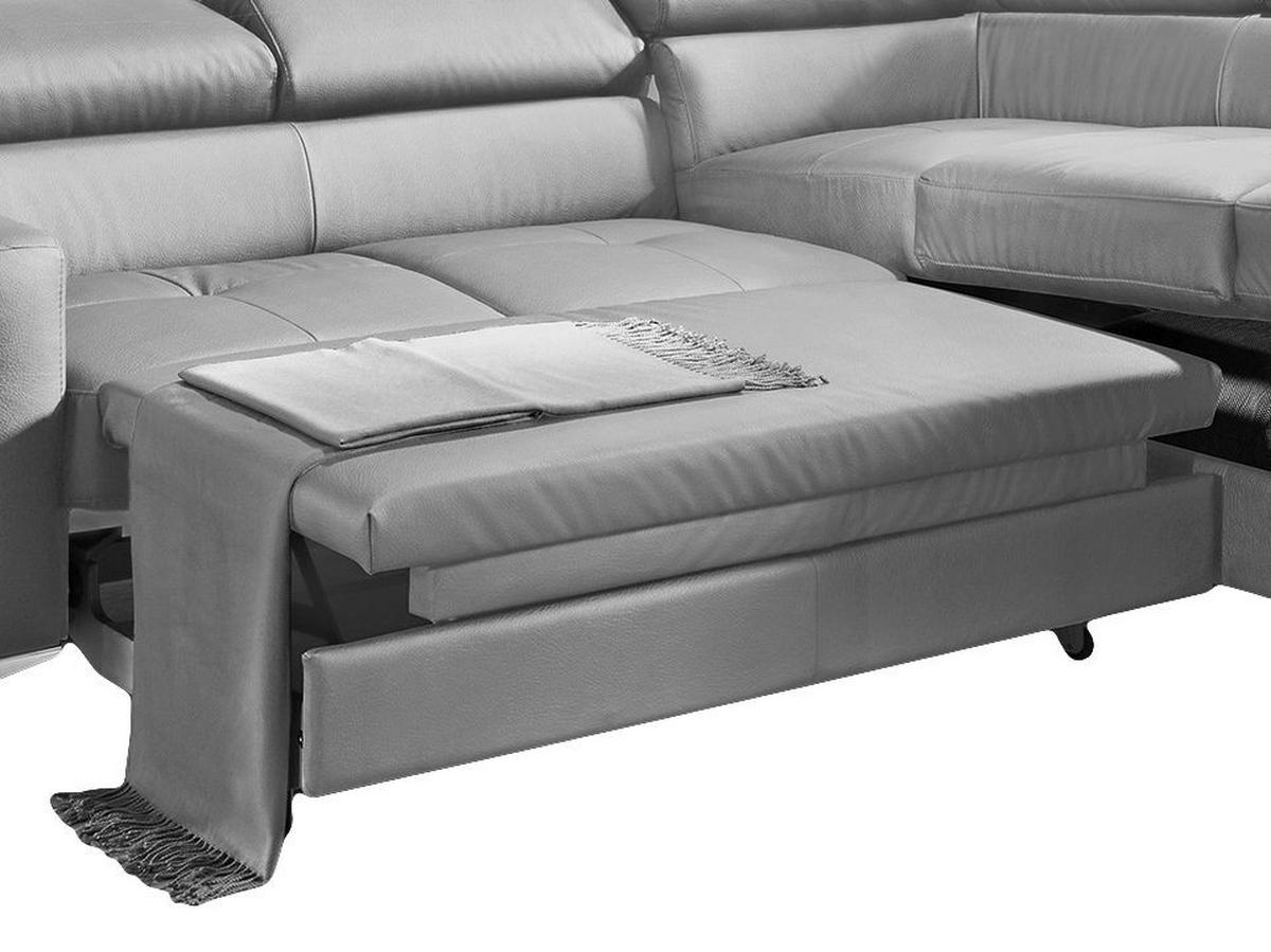 ECKSOFA in Echtleder Rot  - Chromfarben/Rot, Design, Leder/Metall (227/168cm) - Livetastic