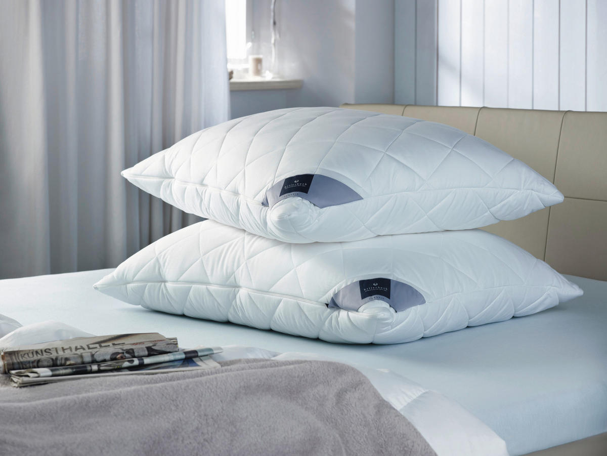 PROŠIVENI JASTUK  60/80 cm       - bela, Konvencionalno, tekstil (60/80cm) - Billerbeck