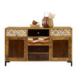SIDEBOARD  in 140/80/40 cm  - Multicolor/Schwarz, LIFESTYLE, Keramik/Holz (140/80/40cm) - Landscape