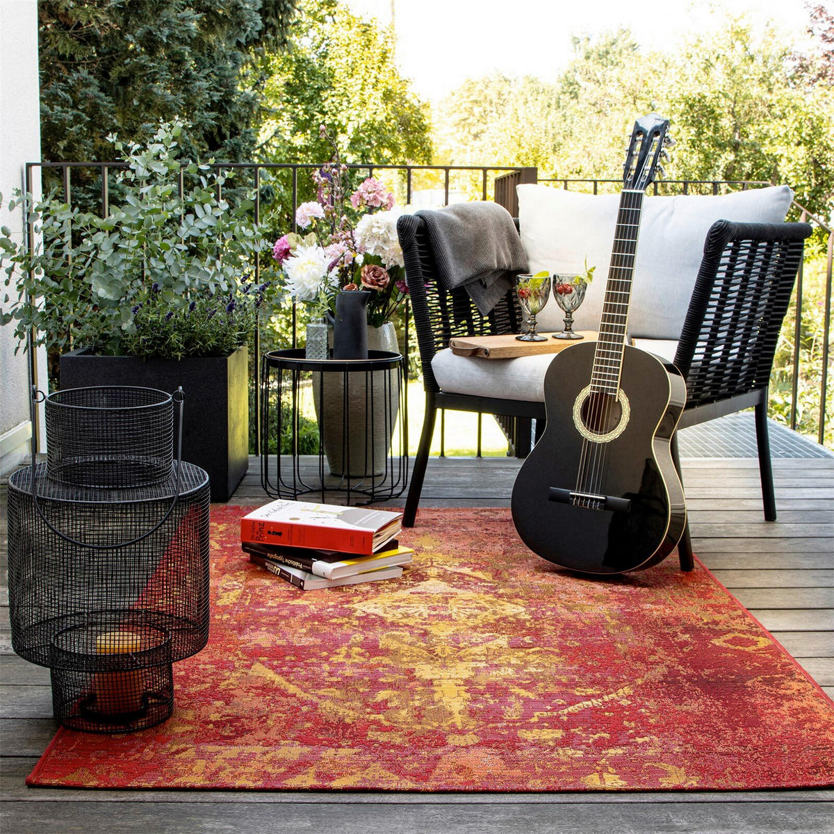 FLACHWEBETEPPICH 120/170 cm Rot  - Rot, Basics, Textil (120/170cm) - Kayoom