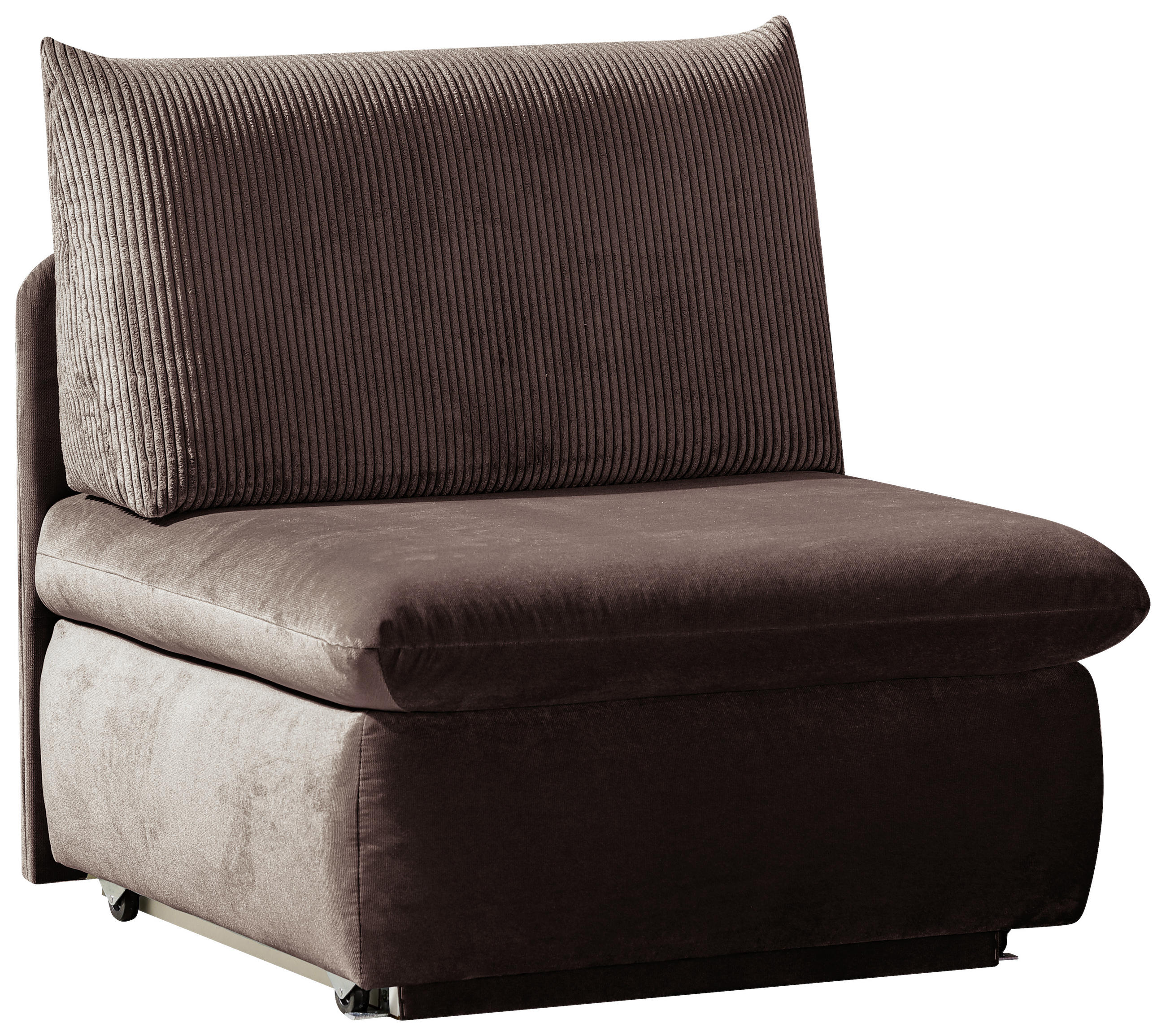 SCHLAFSESSEL Lederlook Braun  - Braun, Design, Kunststoff/Textil (90/89/83cm) - Novel