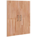 TÜRENSET   - Silberfarben/Kernbuche, Natur, Holz/Metall (78/101cm) - Linea Natura