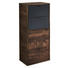 SEITENSCHRANK - Eichefarben/Grau, MODERN, Glas/Holzwerkstoff (39/95/33cm) - Xora SEITENSCHRANK - Eichefarben/Grau, MODERN, Glas/Holzwerkstoff (39/95/33cm) - Xora