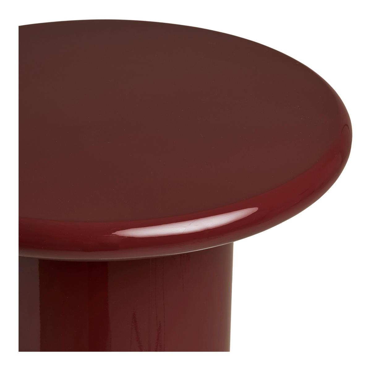BEISTELLTISCH 45/45/50 cm Otago Bordeaux rund  - Bordeaux, Design, Holzwerkstoff (45/45/50cm) - MID.YOU